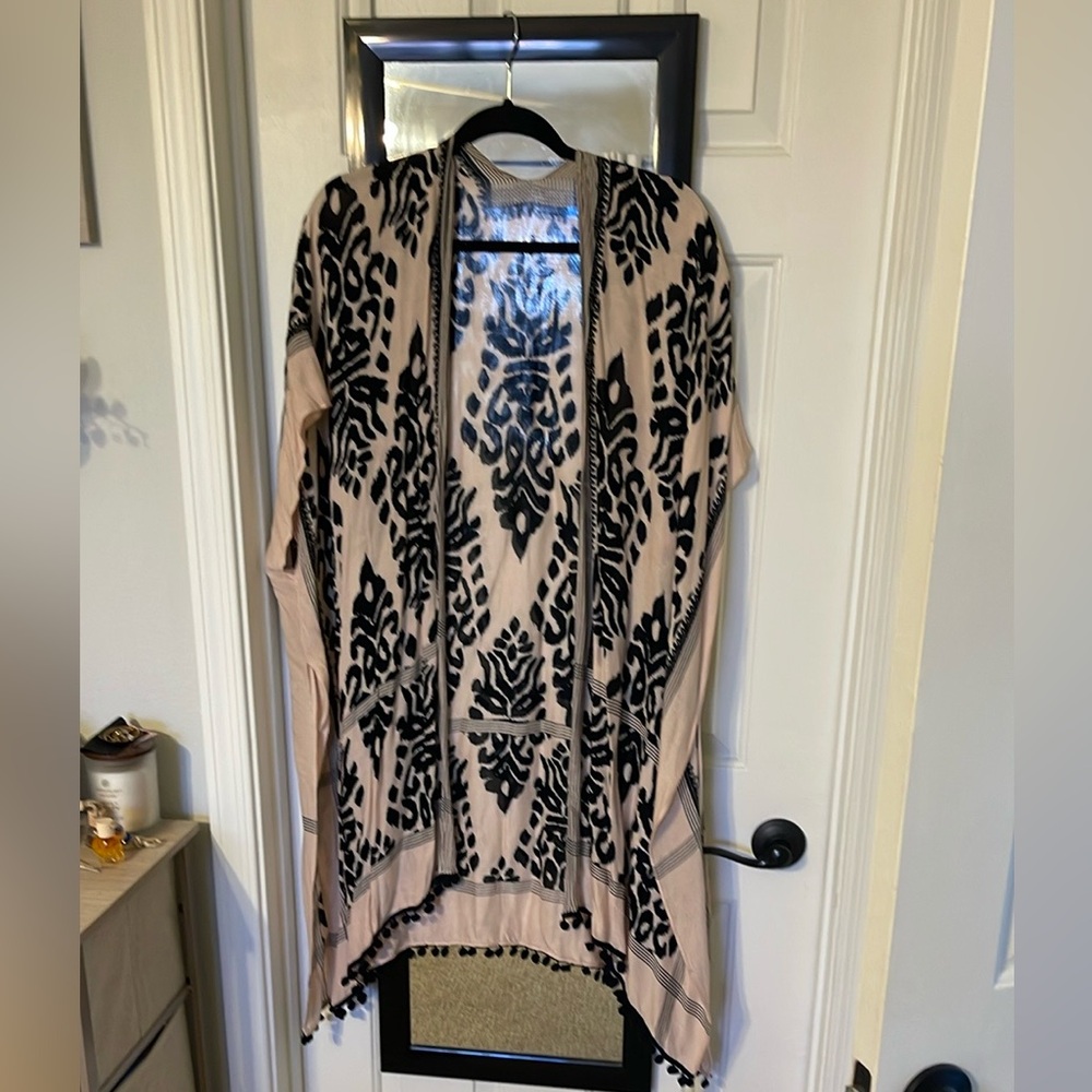 NWT VICI Boho Floral Leopard Kimono ~ OS